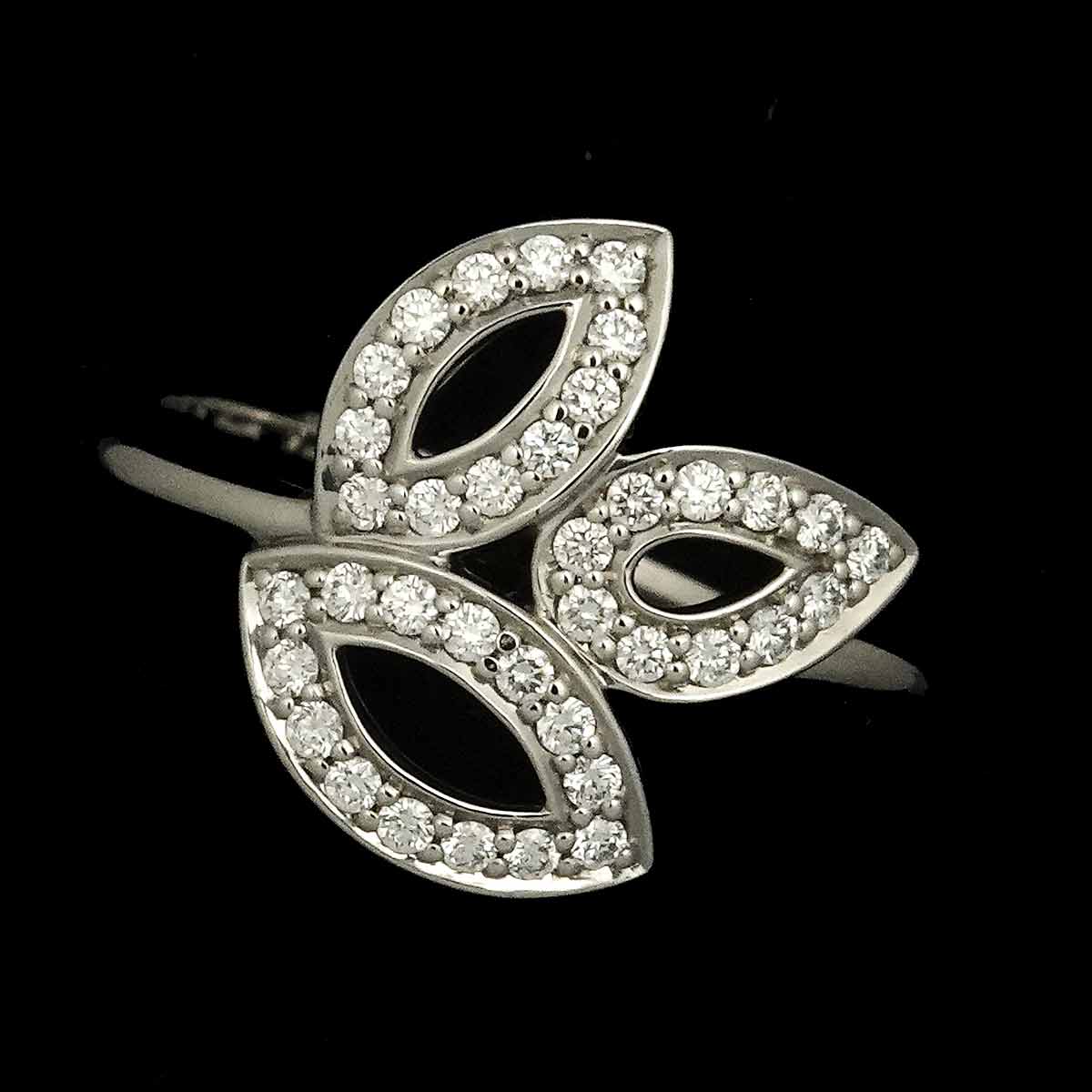 Lily Cluster mini Diamond Ring Pt Size5.25(US)