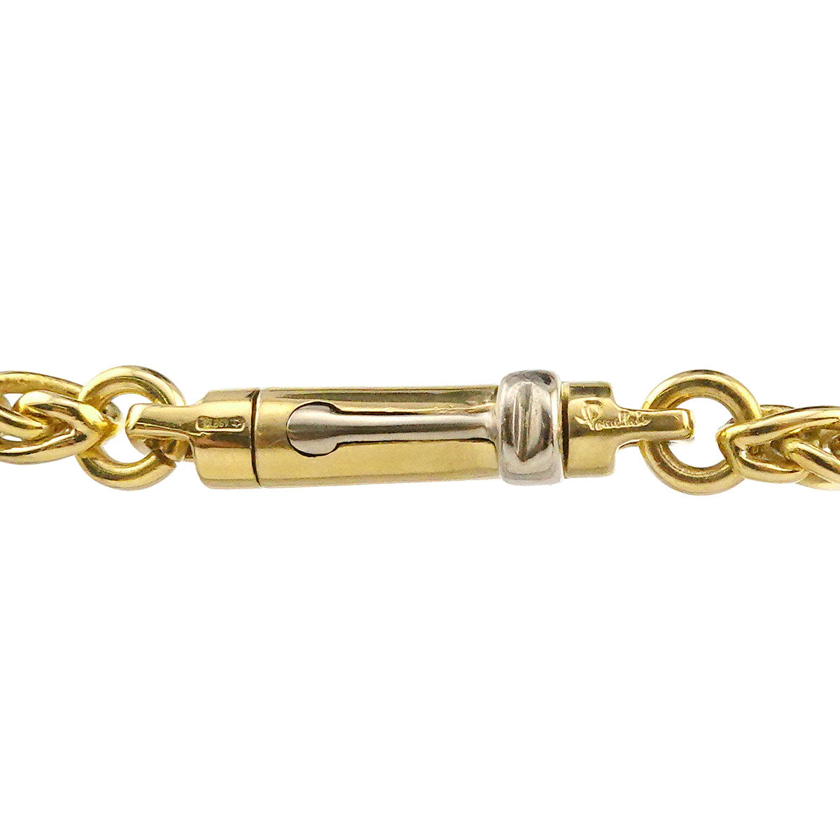 King Diamond Necklace 18K YG WG 750