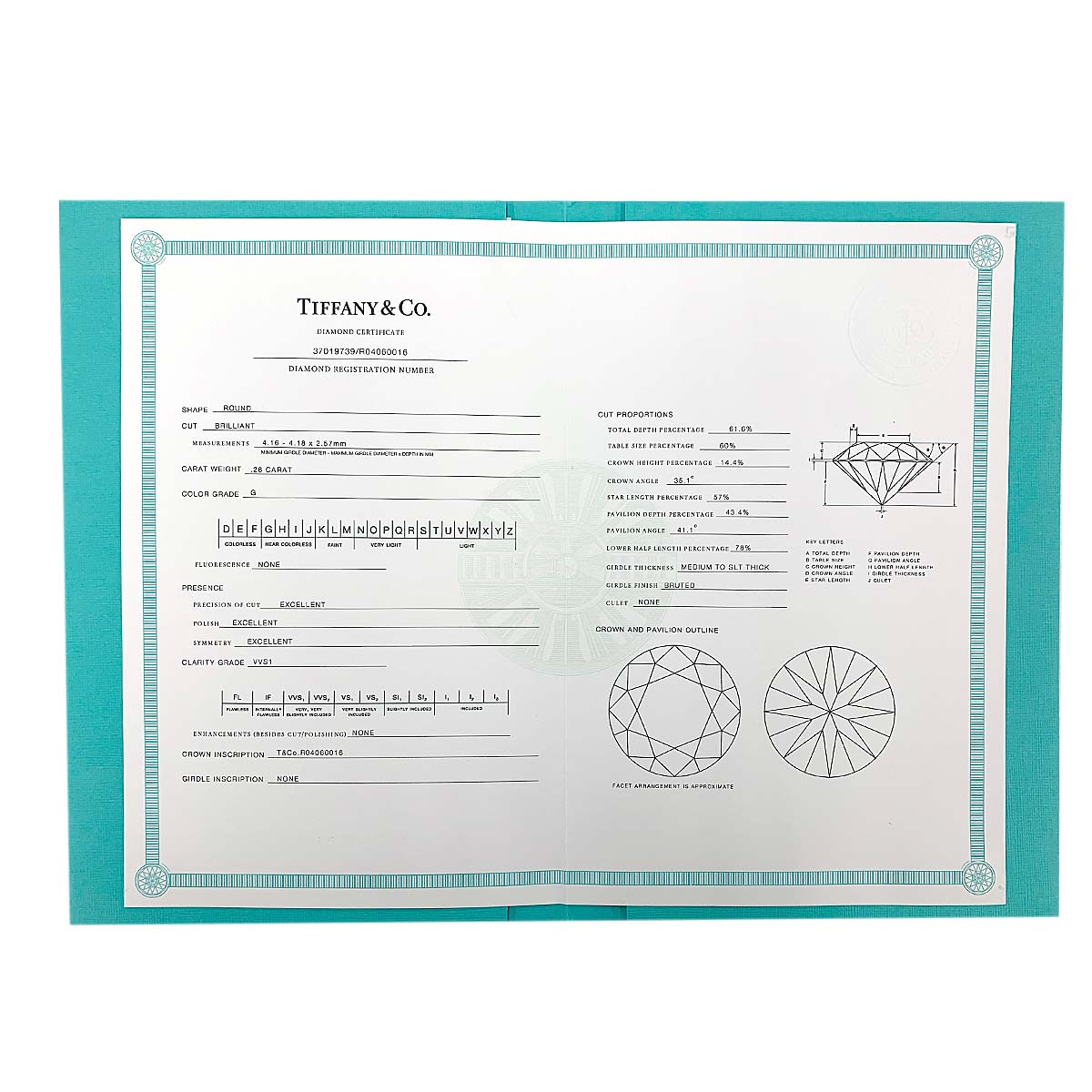 Harmony Diamond 0.28ct G/VVS1/3EX Ring Platinum Size4.5(US)