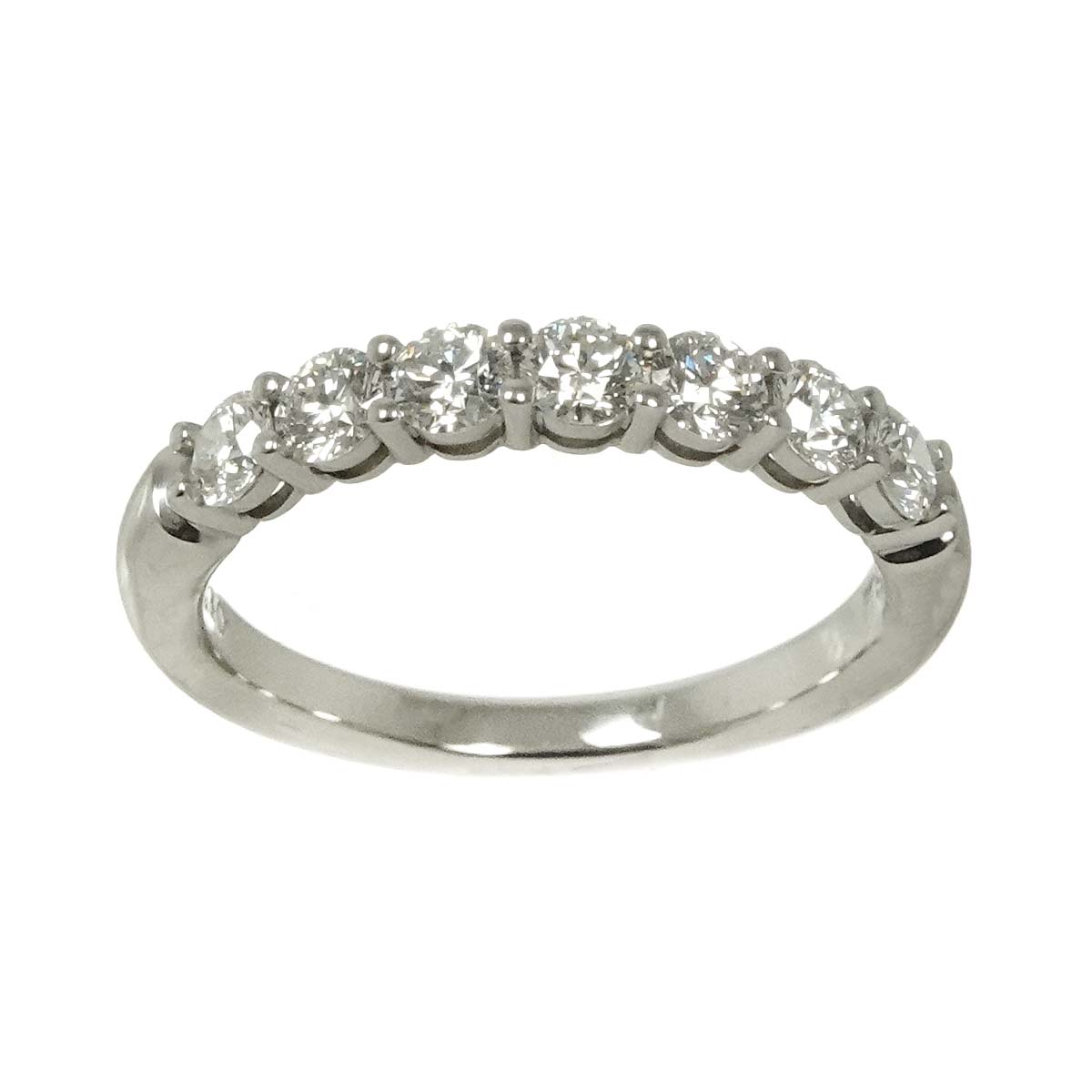 Forever Half Diamond Ring Platinum size5.25(US)