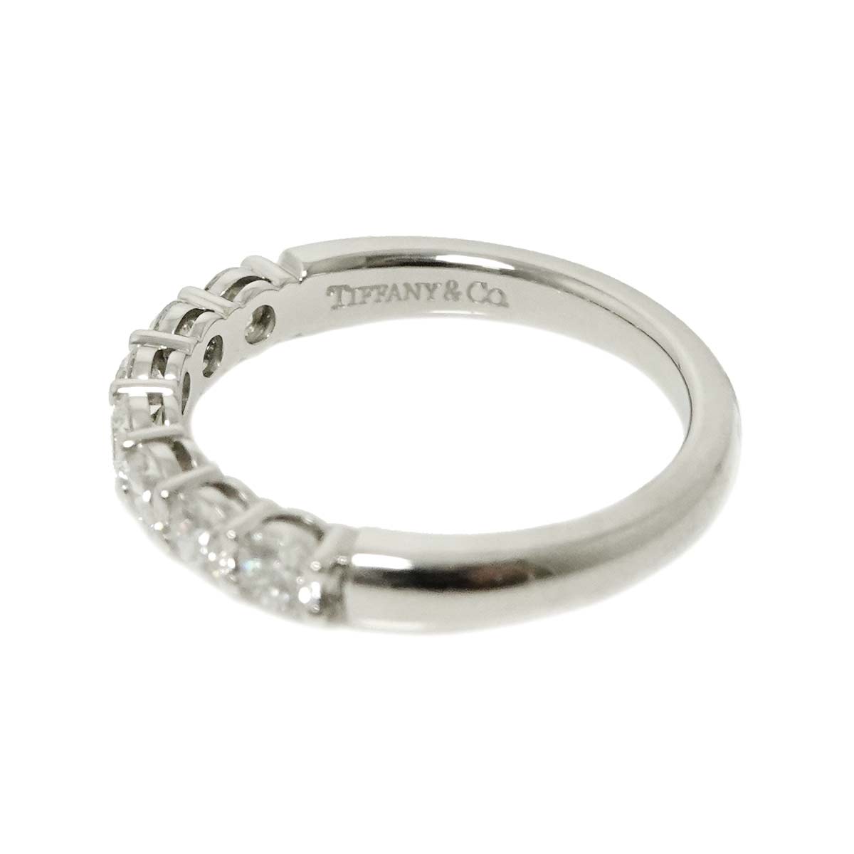 Forever Half Diamond Ring Platinum size5.25(US)