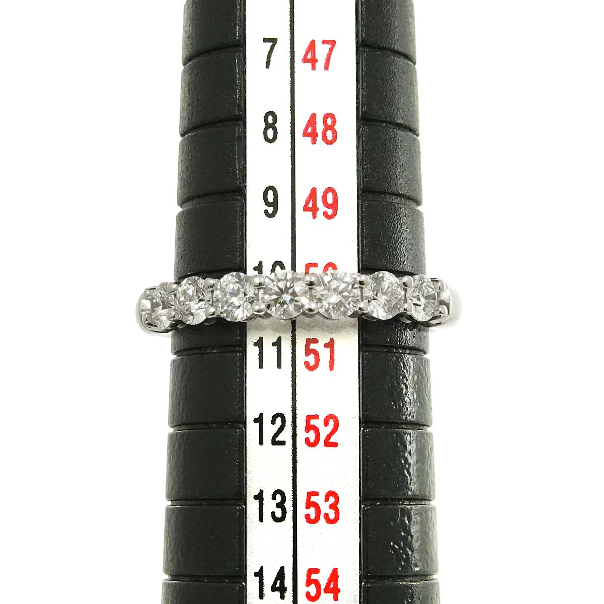 Forever Half Diamond Ring Platinum size5.25(US)
