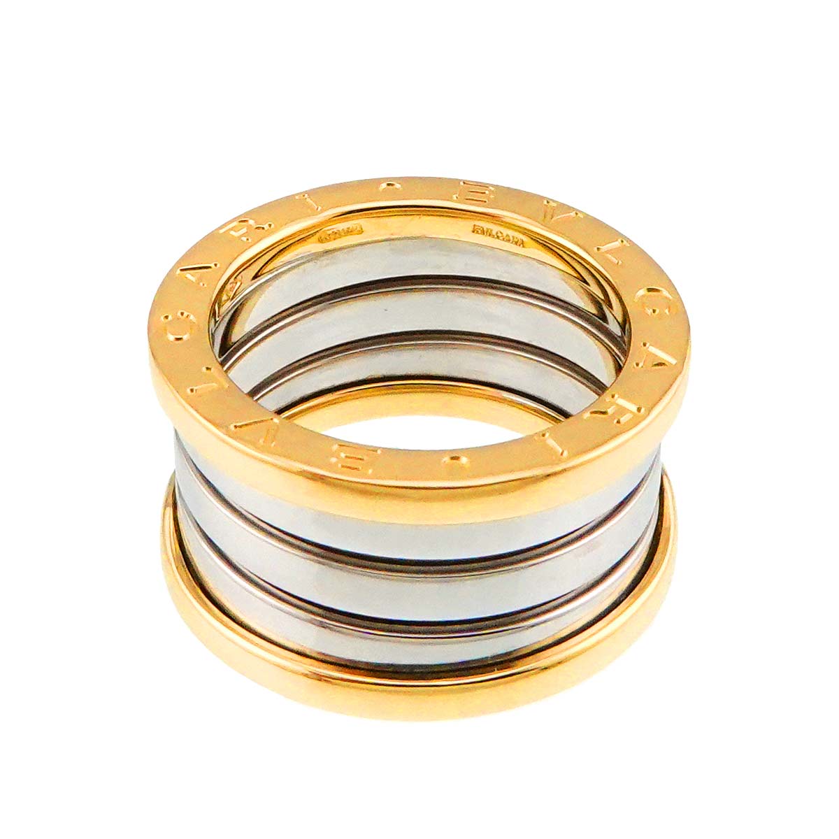 B-ZERO1 4 Band Ring 18K YG WG 750 Size50 5.25(US)