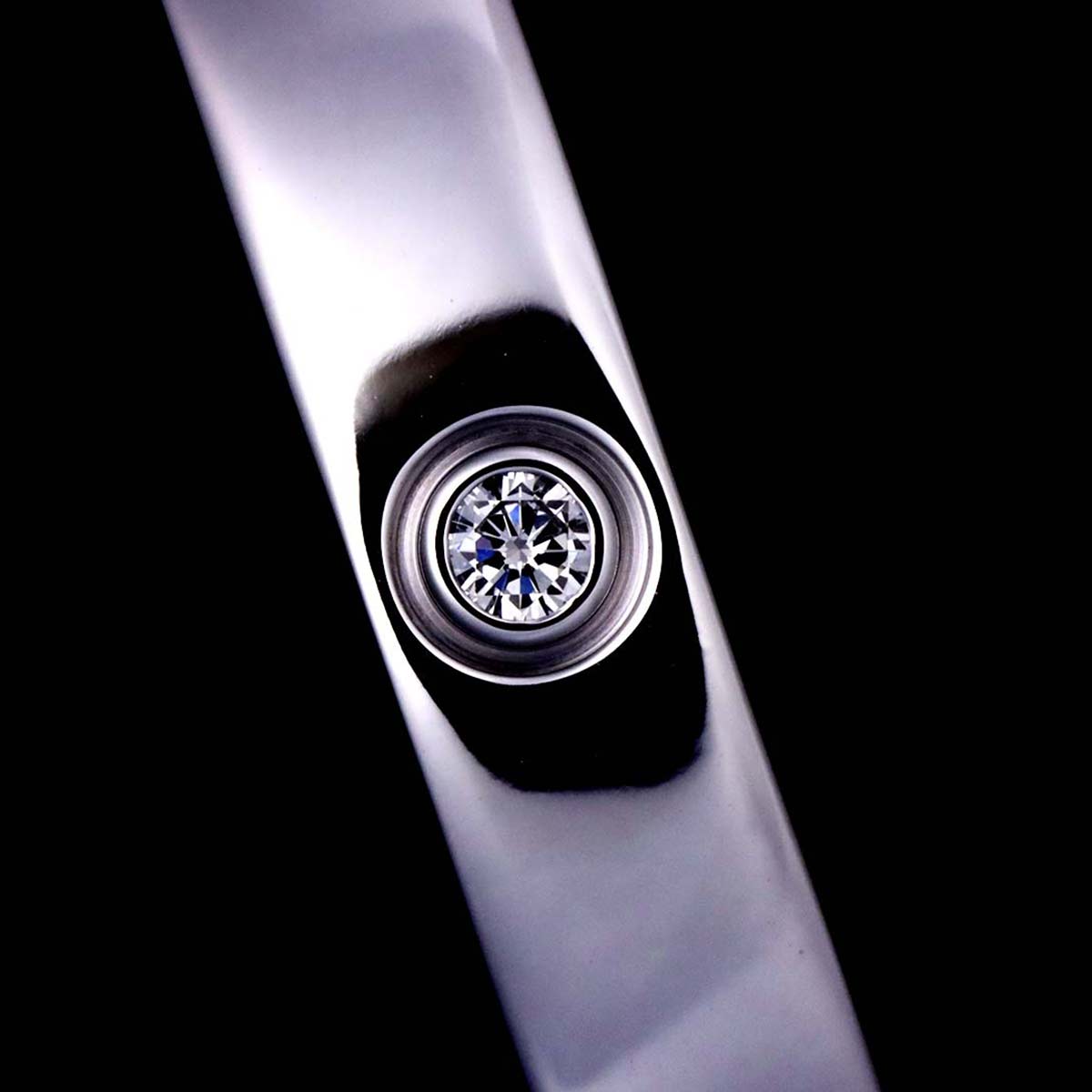 Love Bracelet Diamond 4P Bangle 18K WG 750 Size16