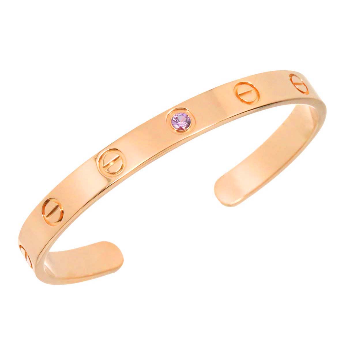 Love Open Bracelet Sapphire 18K Pink Gold 750 Size16