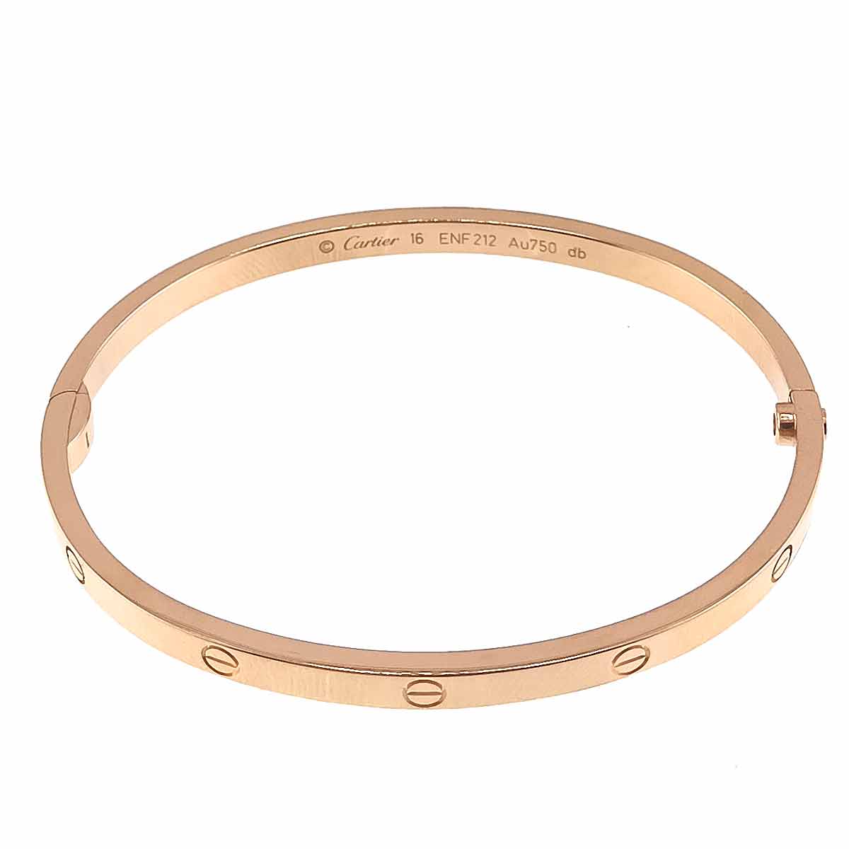 Love Bracelet SM Bangle 18K Pink Gold 750 Size16