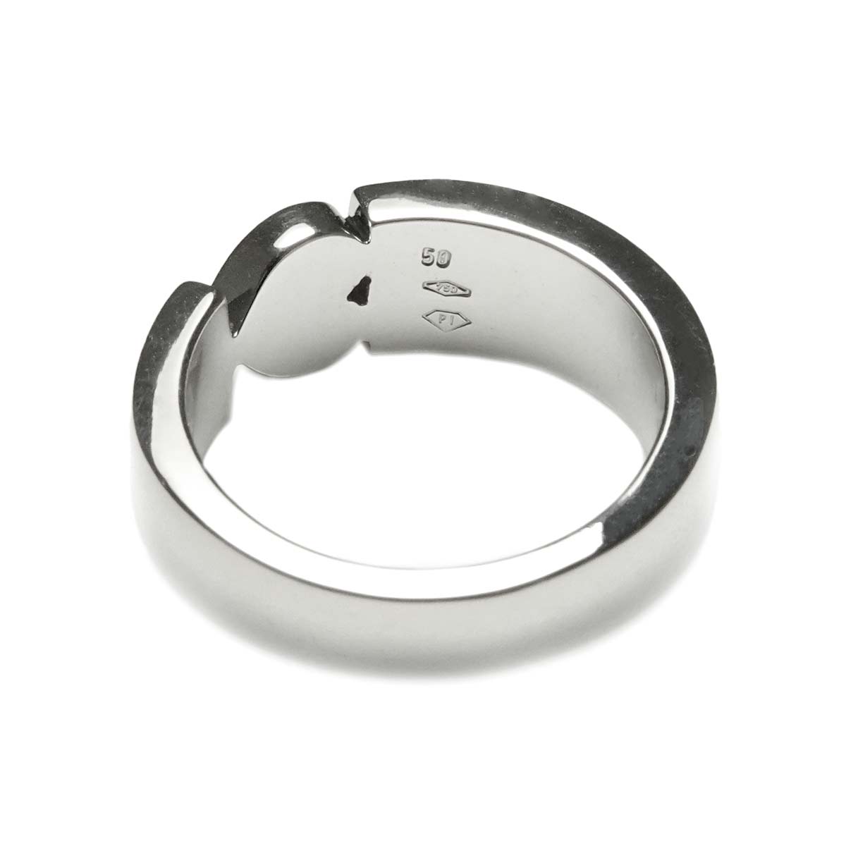 Heart Diamond Ring 18K WG 750 size50 4.75-5(US)