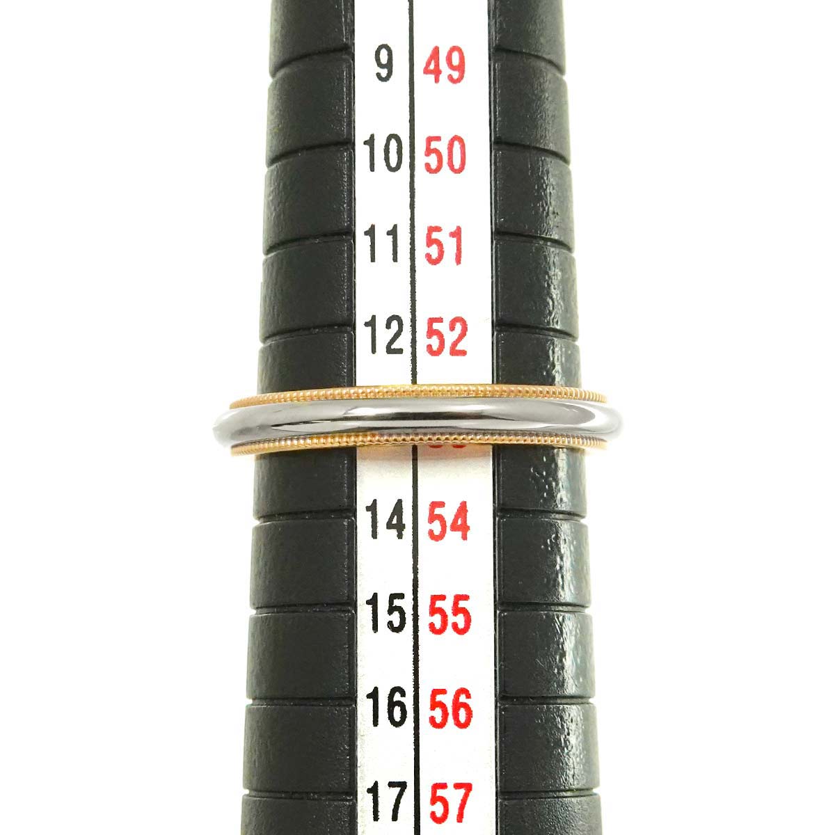 Milgrain Band Ring 18K PG 750 Platinum Size6.25-6.5(US)