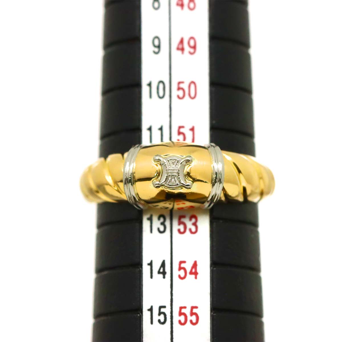 Triomphe Ring Pt 18K YG 750 size6(US)