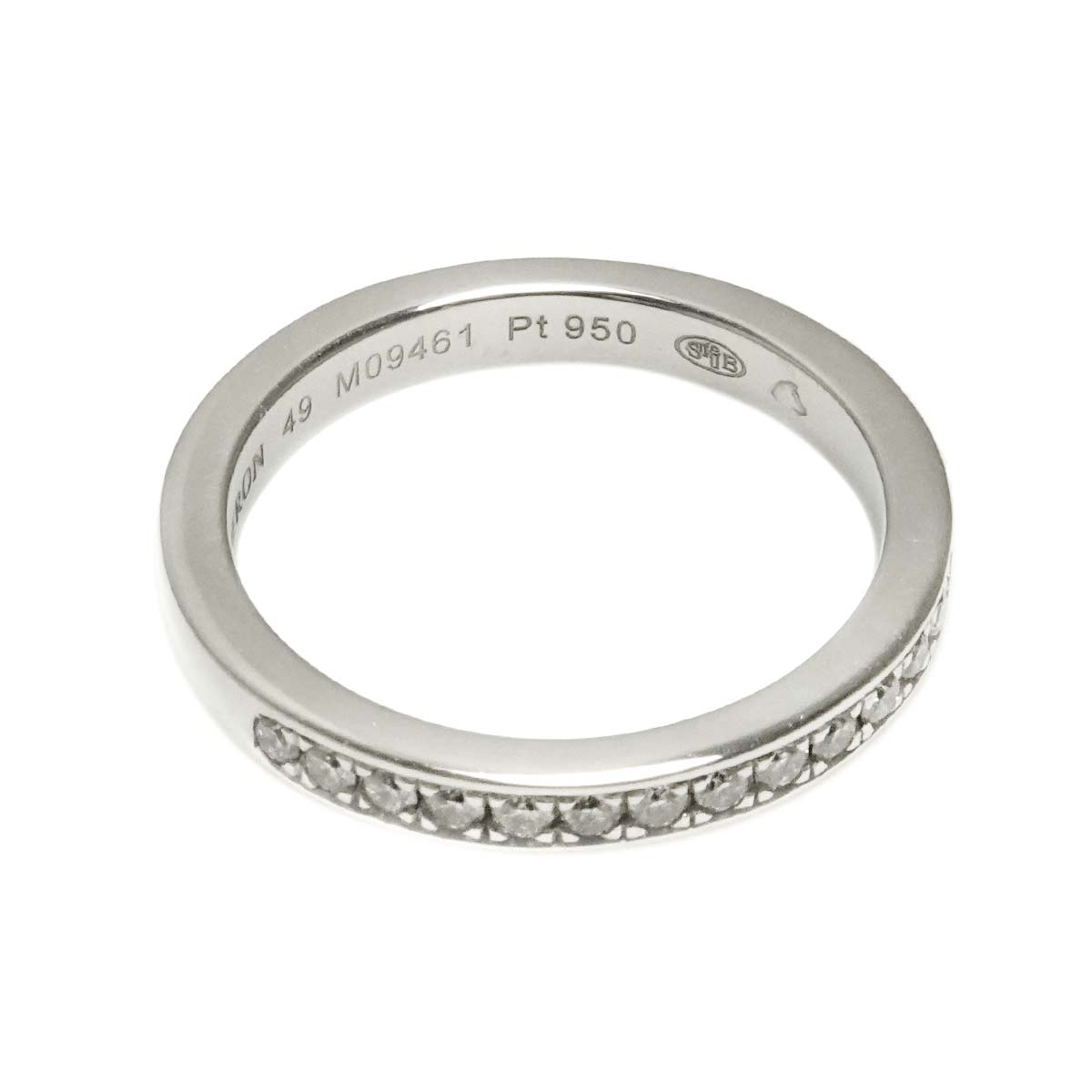Half Diamond Ring Platinum Size49 4.75-5(US)