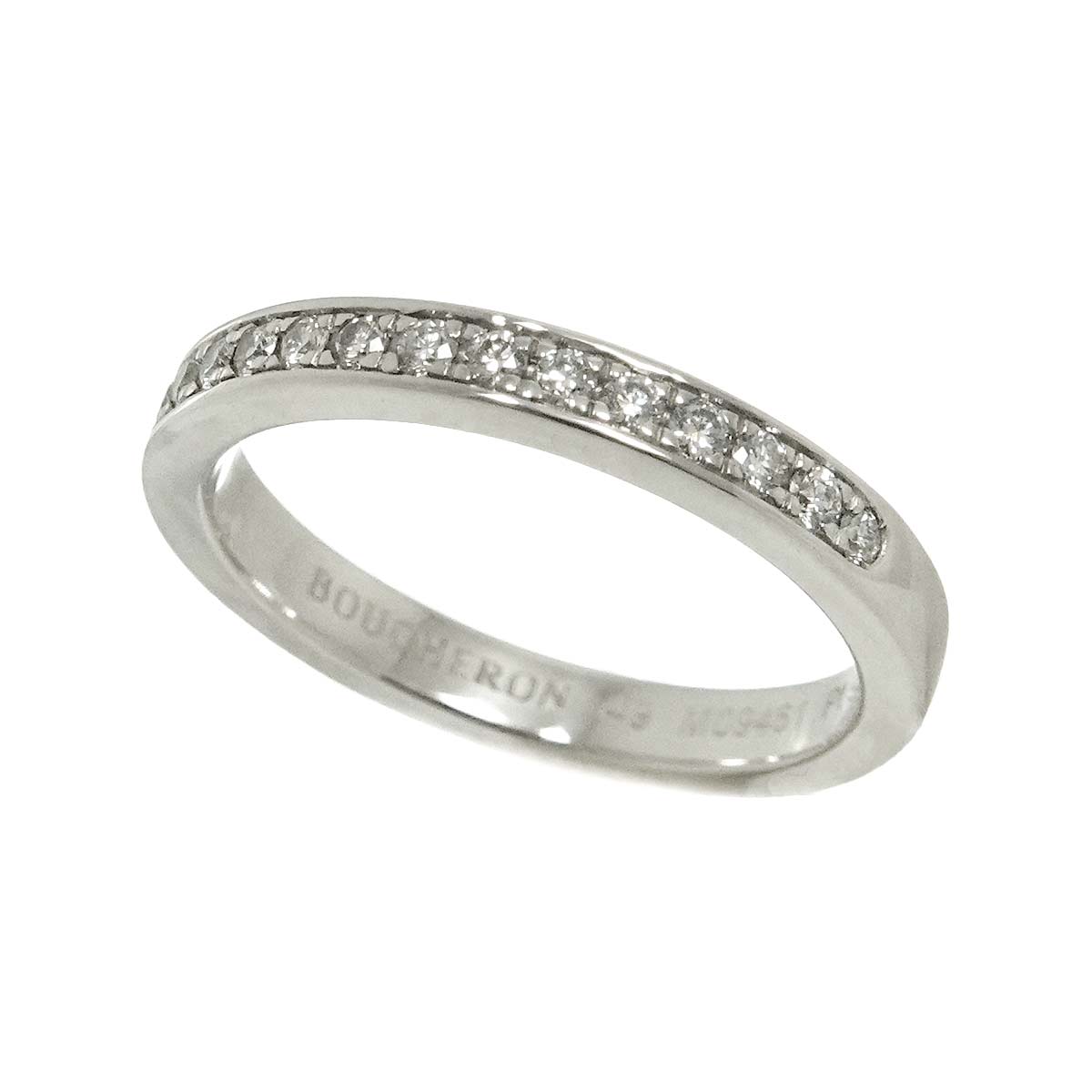 Half Diamond Ring Platinum Size49 4.75-5(US)