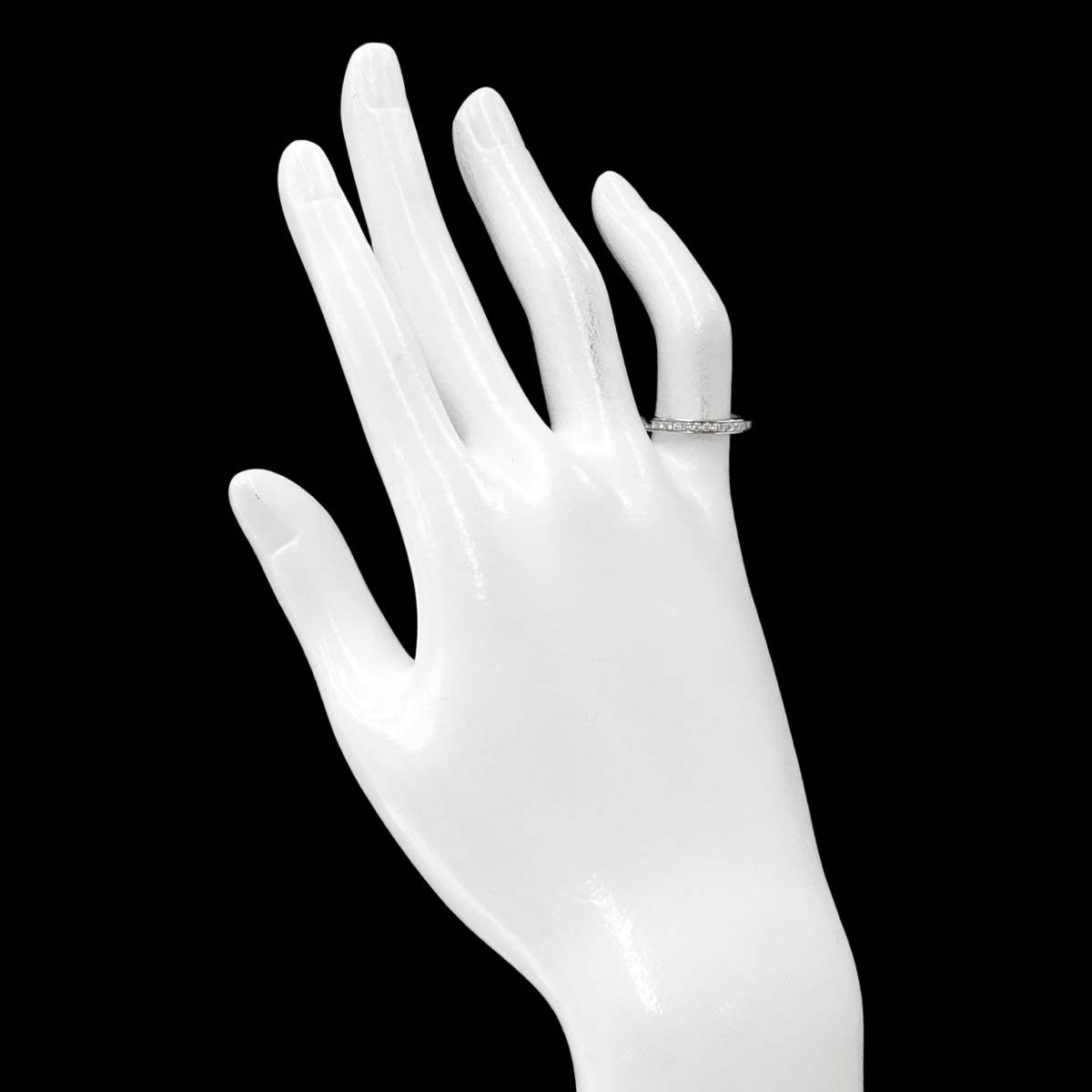 Half Diamond Ring Platinum Size49 4.75-5(US)