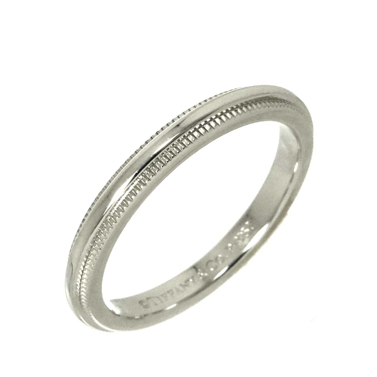 Milgrain Band Ring Platinum size4-4.5(US)