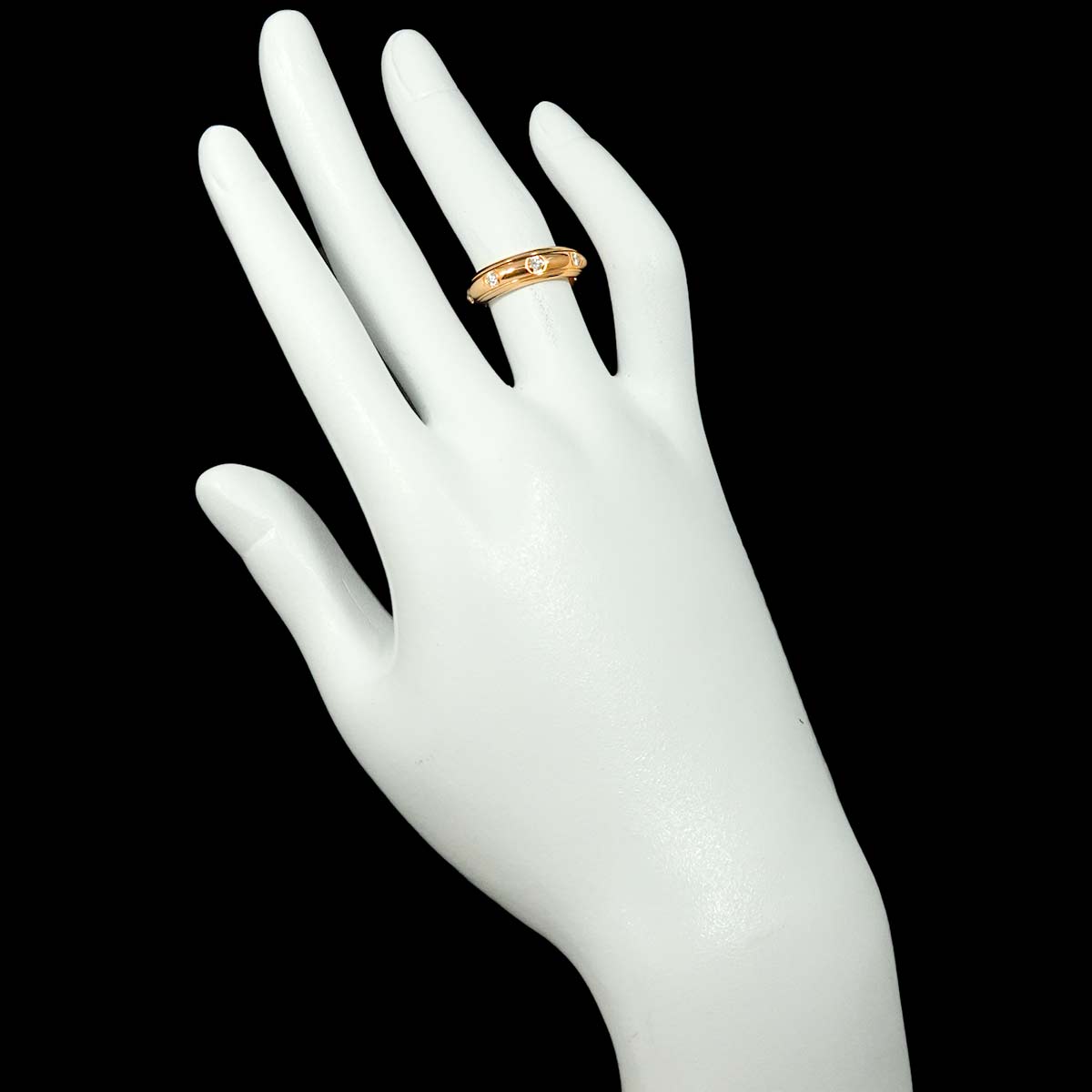 Possession Diamond Ring 18K Pink Gold 750 Size48 4.5(US)