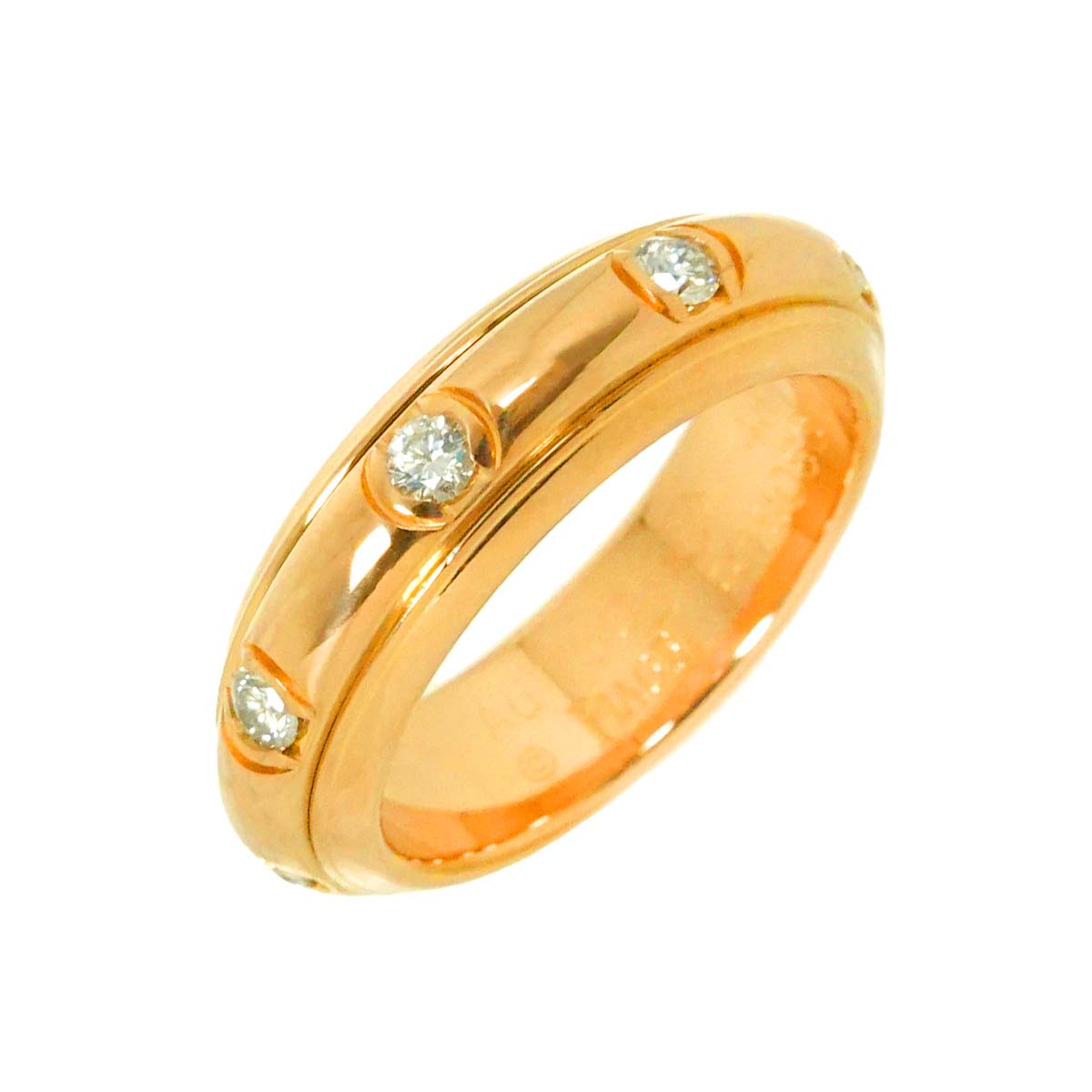 Possession Diamond Ring 18K Pink Gold 750 Size48 4.5(US)