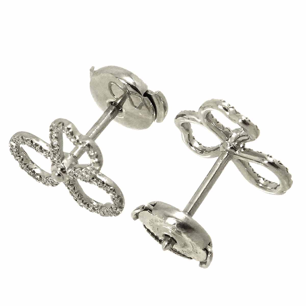 Diamond Earrings Pierced Pt Platinum