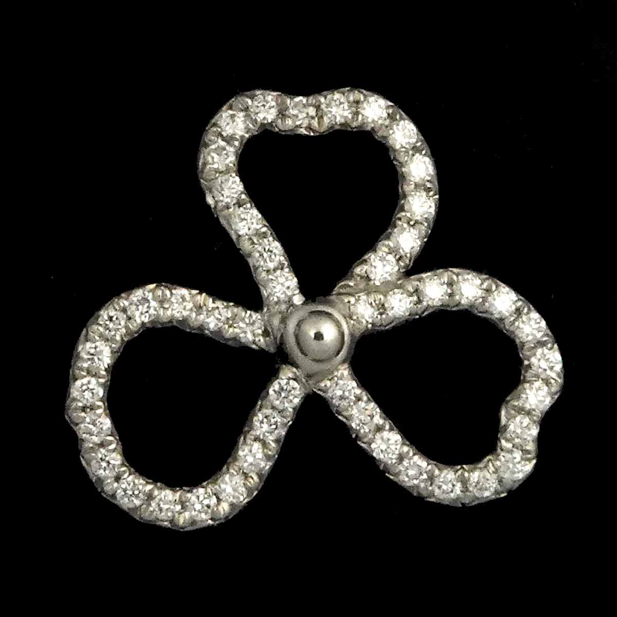 Diamond Earrings Pierced Pt Platinum