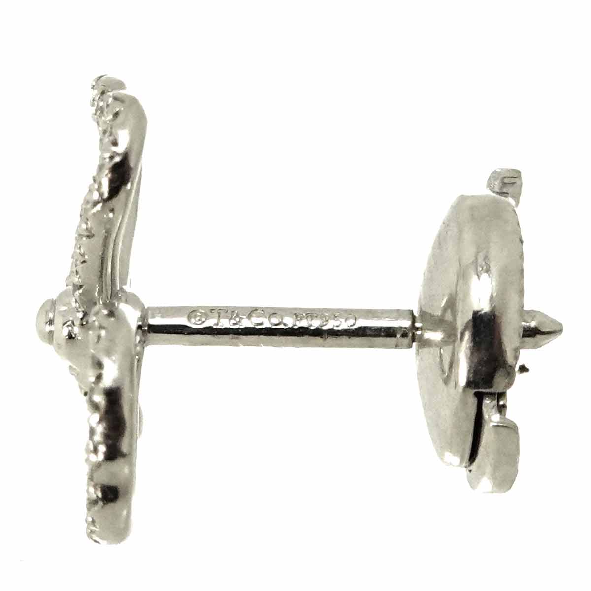 Diamond Earrings Pierced Pt Platinum