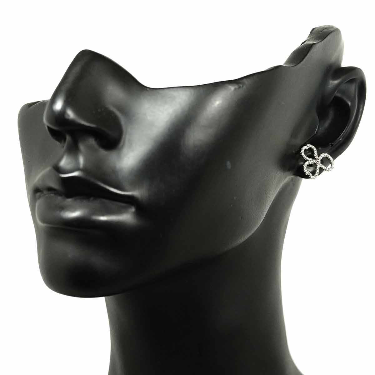 Diamond Earrings Pierced Pt Platinum