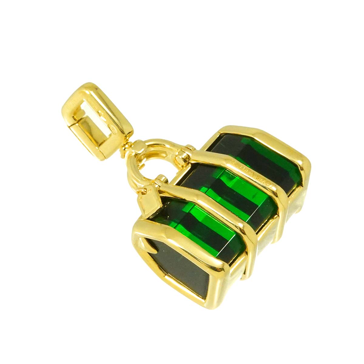 Bag motif Pendant Top 18K YG 750 Charm