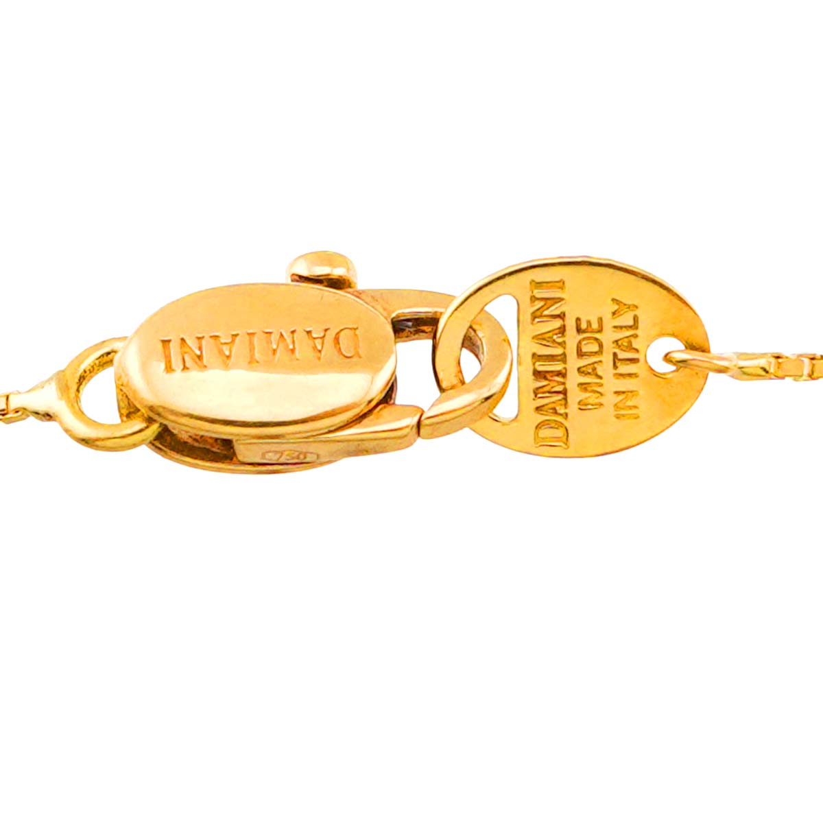 Belle Epoque square Diamond Necklace 18K YG 750