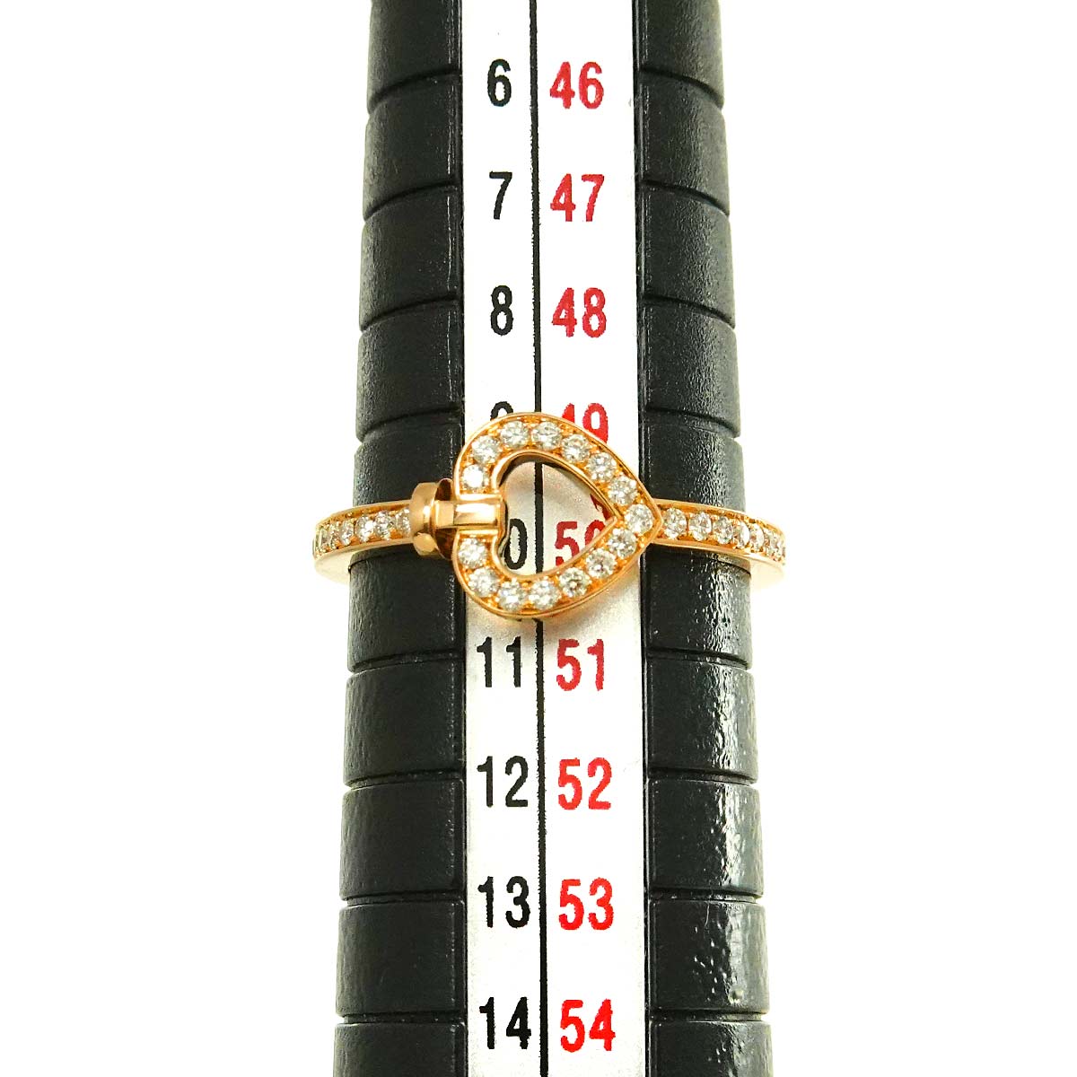 Pretty woman Diamond Ring 18K Pink Gold 750 size50 5.25(US)