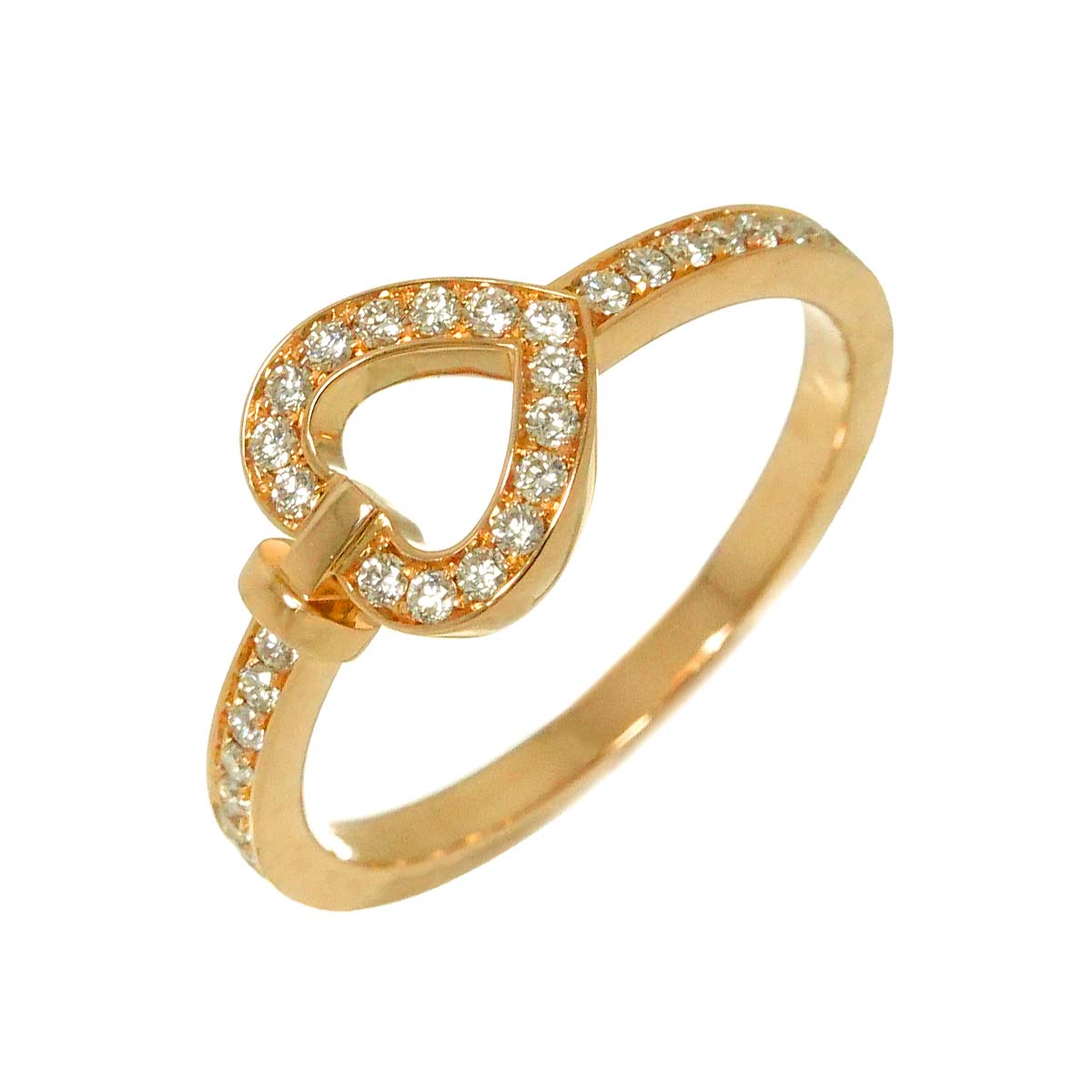 Pretty woman Diamond Ring 18K Pink Gold 750 size50 5.25(US)