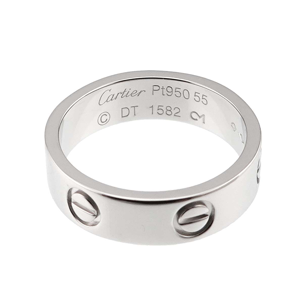 Love Ring Platinum Size55 6.75(US)
