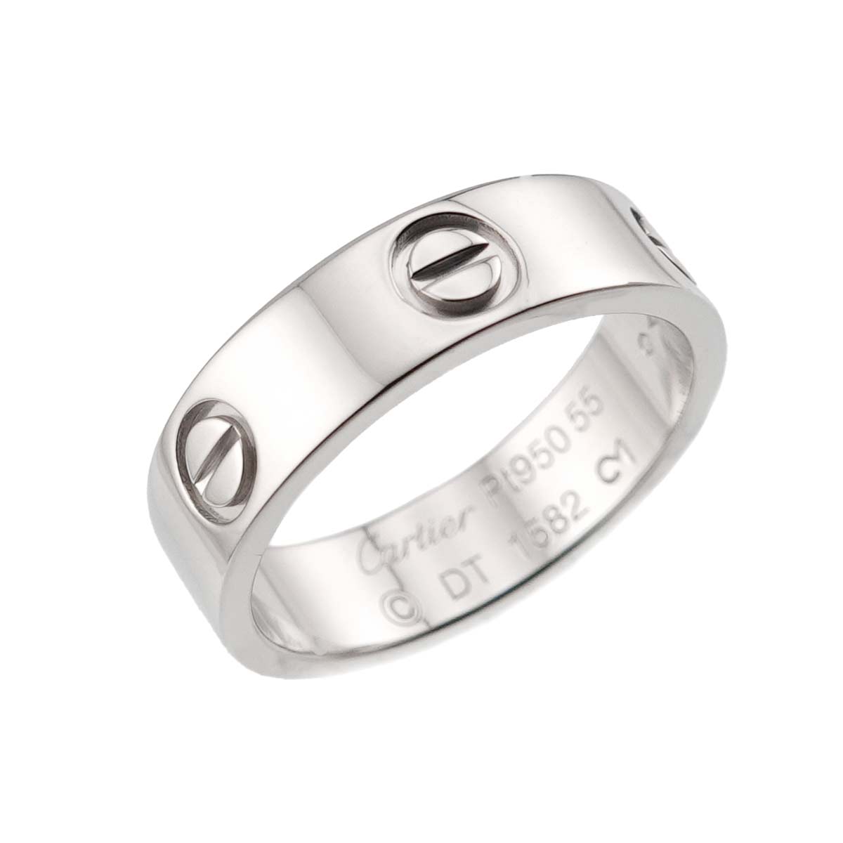 Love Ring Platinum Size55 6.75(US)