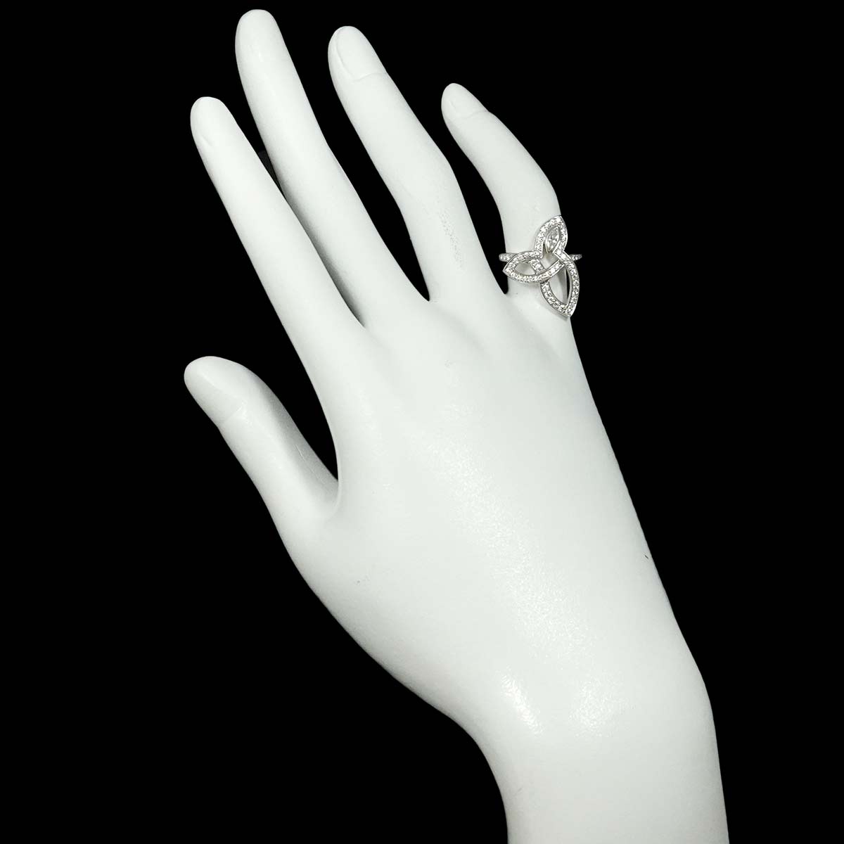 Lily Cluster Diamond Ring Pt Size3.75(US)