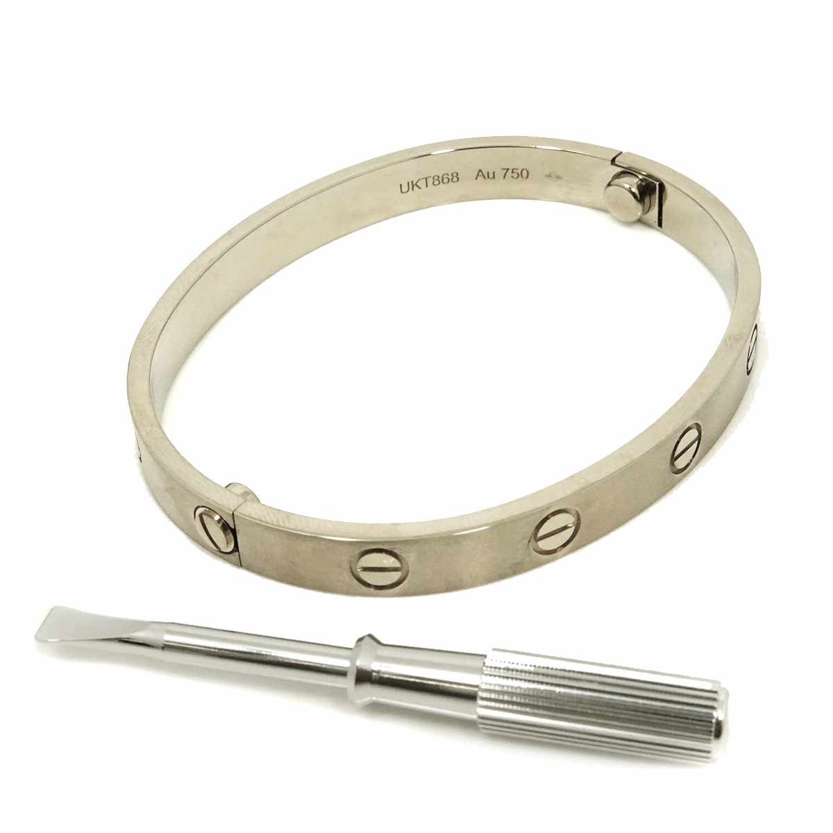 Love Bracelet 18K White Gold 750 brushed Size16