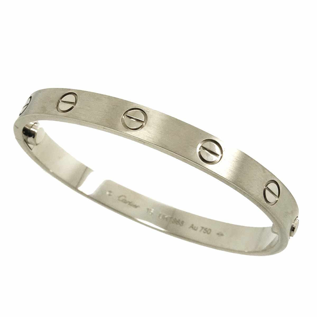 Love Bracelet 18K White Gold 750 brushed Size16