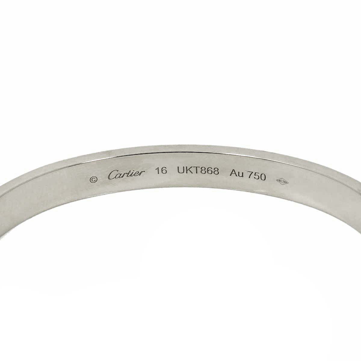 Love Bracelet 18K White Gold 750 brushed Size16