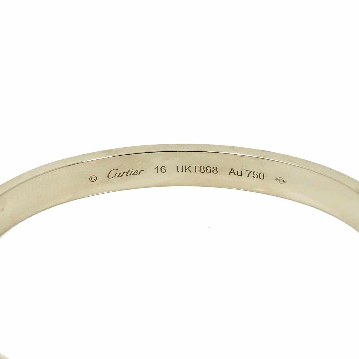 Love Bracelet 18K White Gold 750 brushed Size16