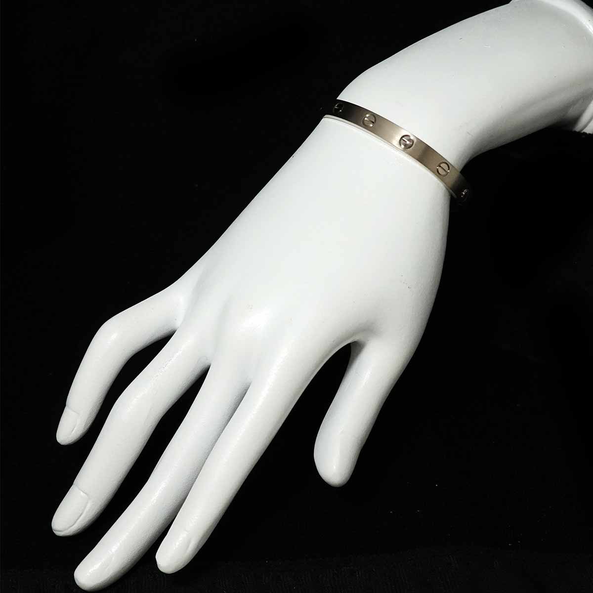 Love Bracelet 18K White Gold 750 brushed Size16
