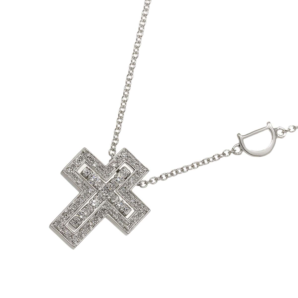Belle Epoque Diamond Cross Necklace XXS 18K WG 750