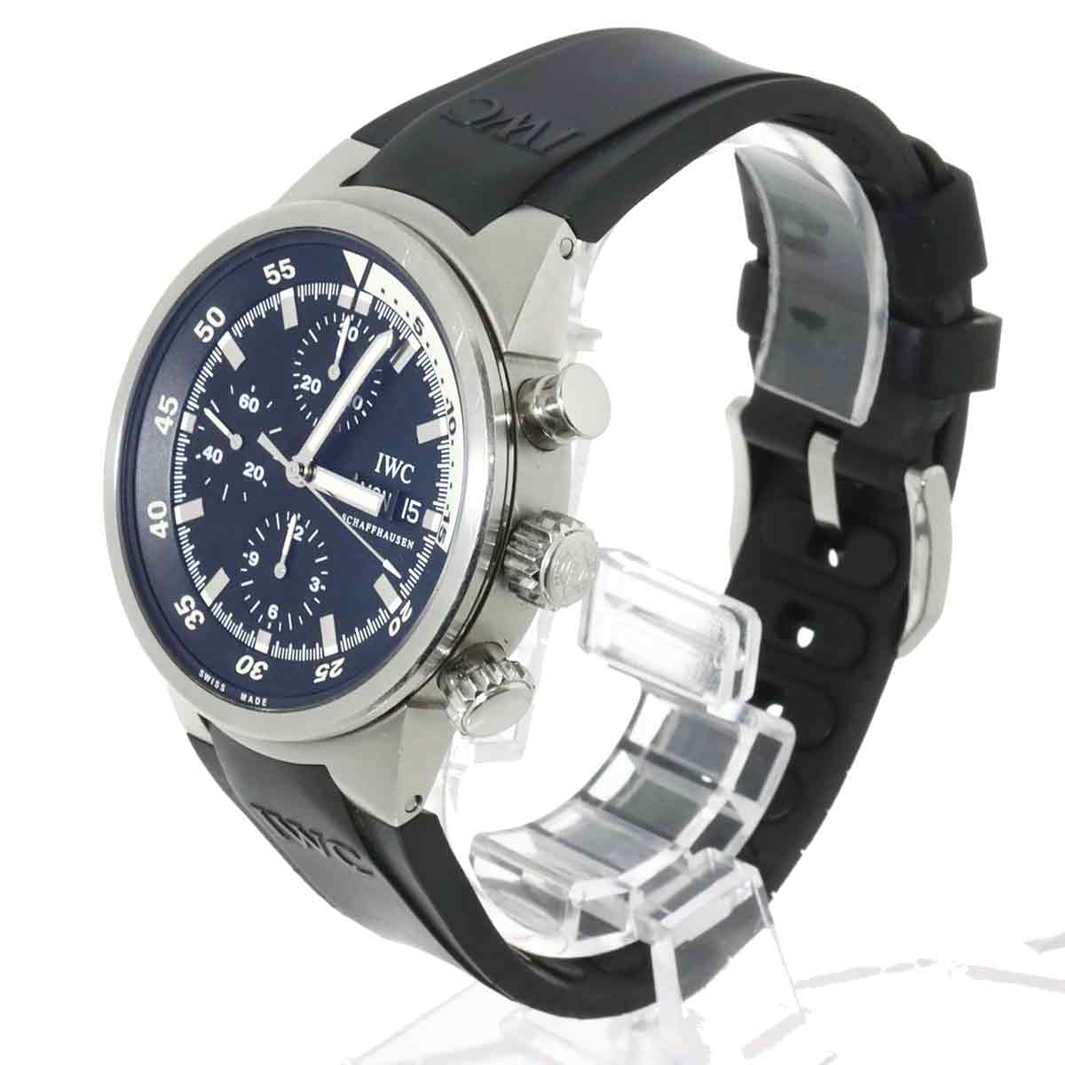 Aquatimer Chronograph IW371933 Automatic Black Dial Mens Watch