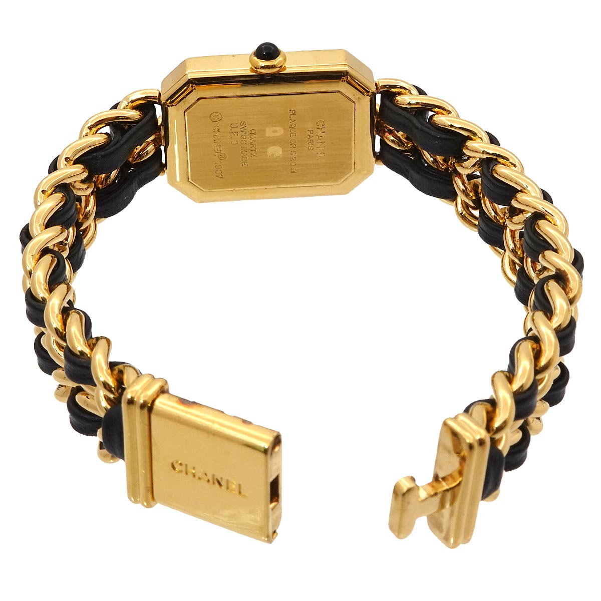 Premiere Size L H0001 Vintage Quartz Black Dial Ladies Watch