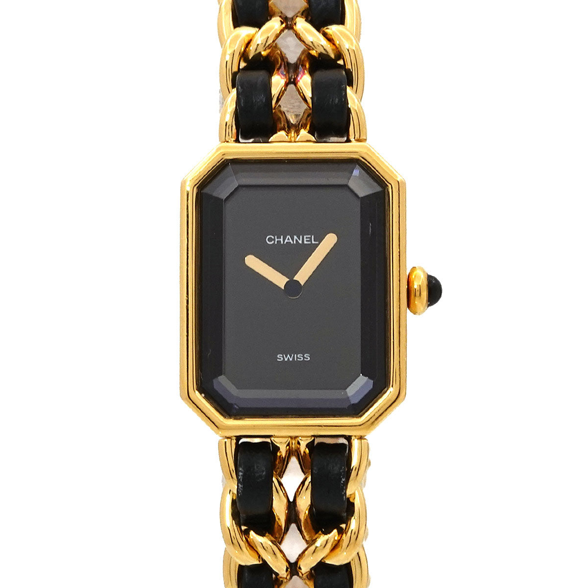 Premiere Size L H0001 Vintage Quartz Black Dial Ladies Watch