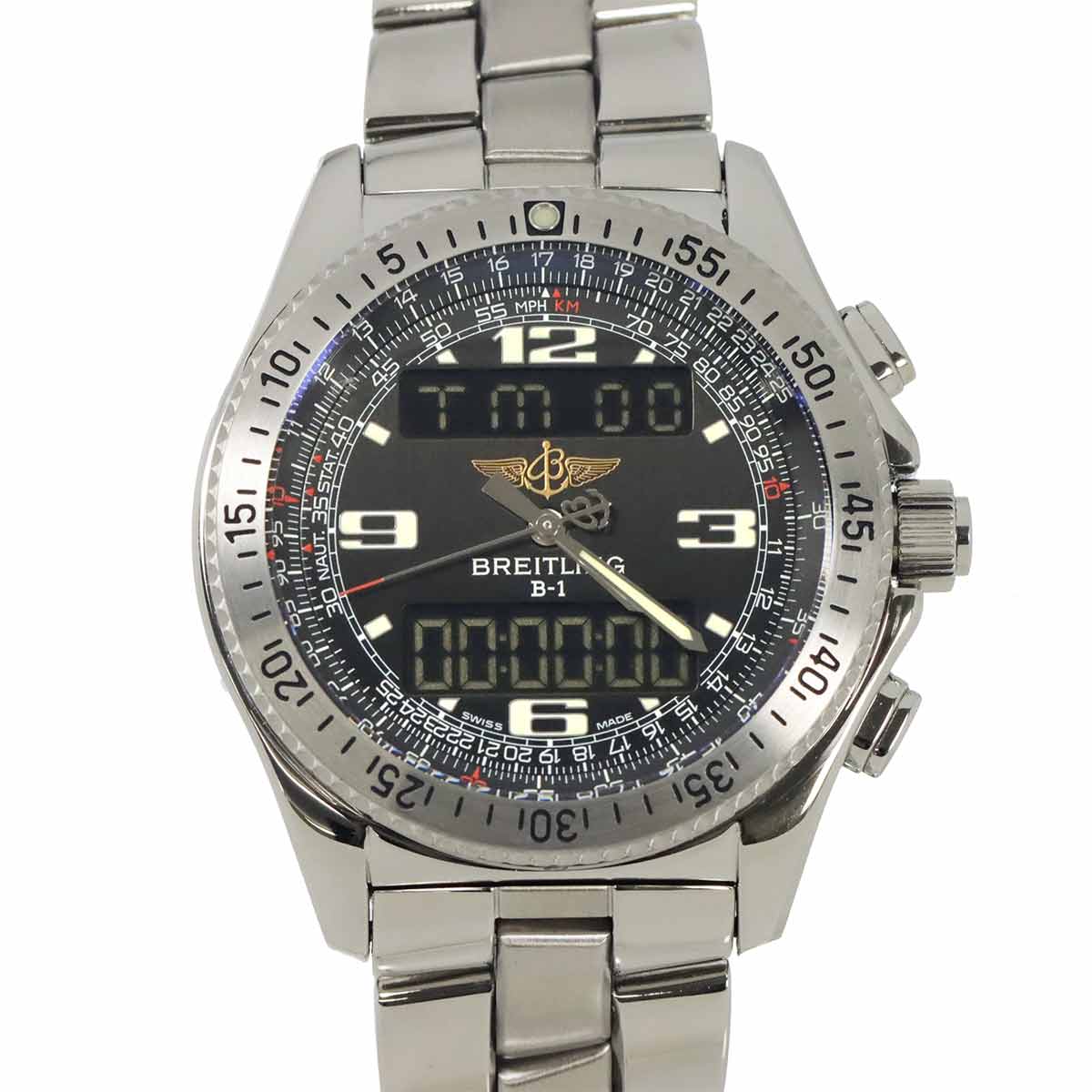 B-1 A68362 Quartz Black Dial Mens Watch