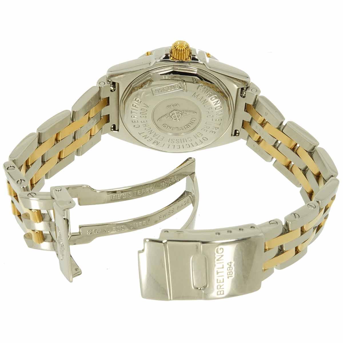 Calisto A77346 Yellow Gold Brown Dial Ladies Watch