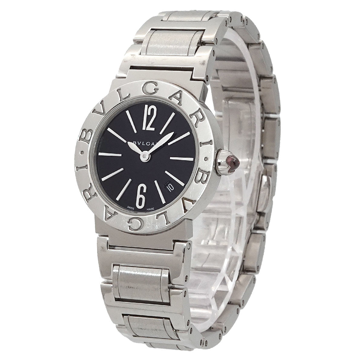 BVLGARIBVLGARI BBL26S Date Quartz Black Dial Ladies Watch