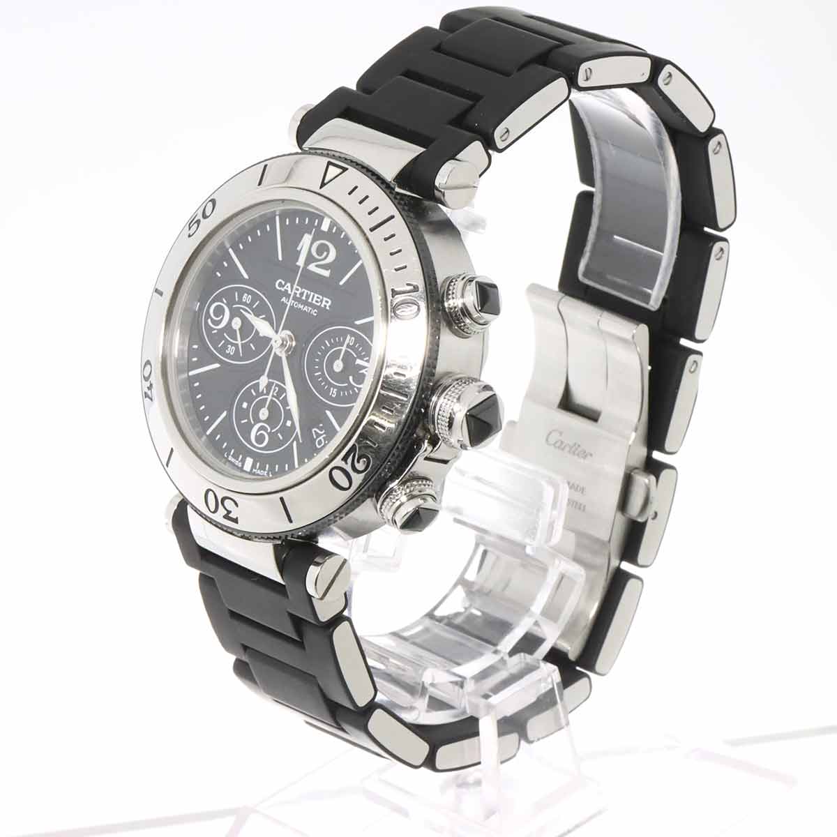 Pasha Chronograph W31088U2 Automatic Black Dial Mens