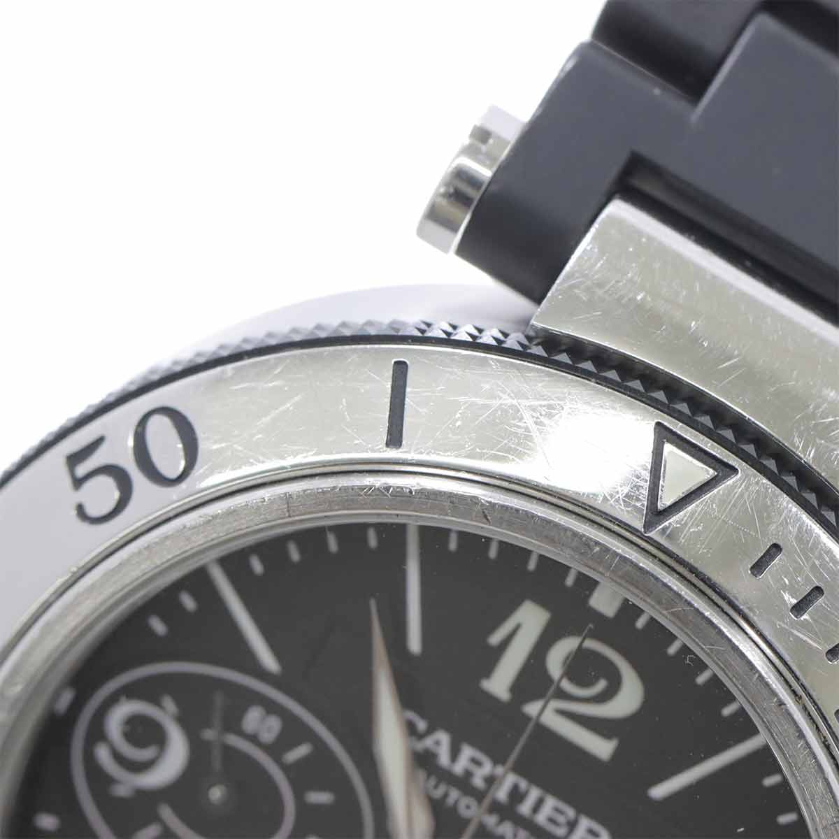 Pasha Chronograph W31088U2 Automatic Black Dial Mens