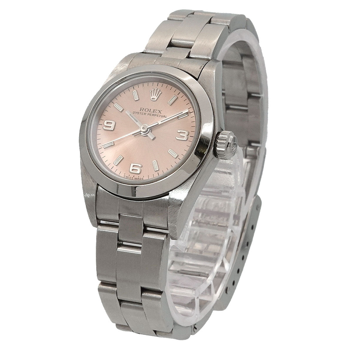 Oyster Perpetual 76080 Serial F Automatic Pink Dial Ladies
