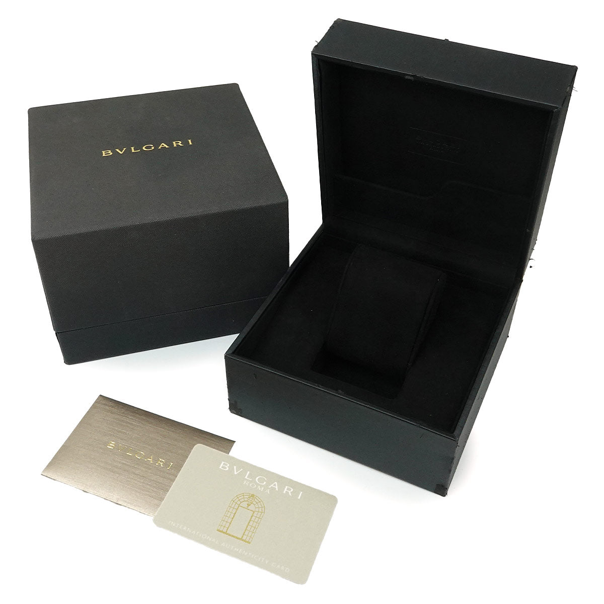 BVLGARIBVLGARI Carbon Gold BB40CL 750 YG Black Dial Mens