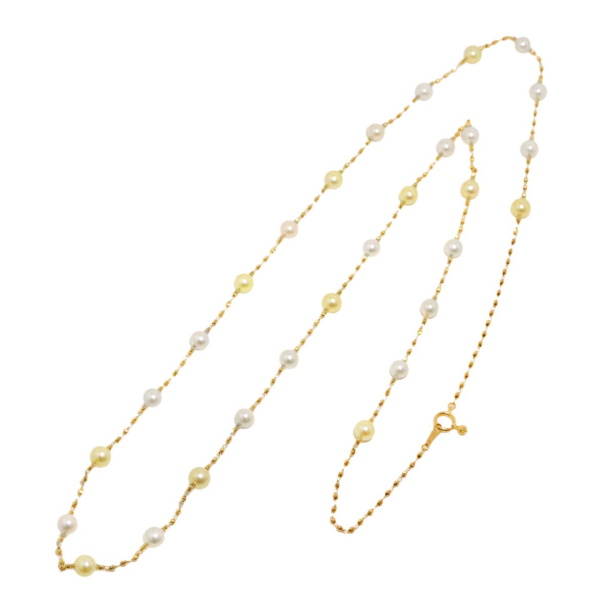 Akoya Pearl 6.4-5.8mm Necklace 18K YG 750