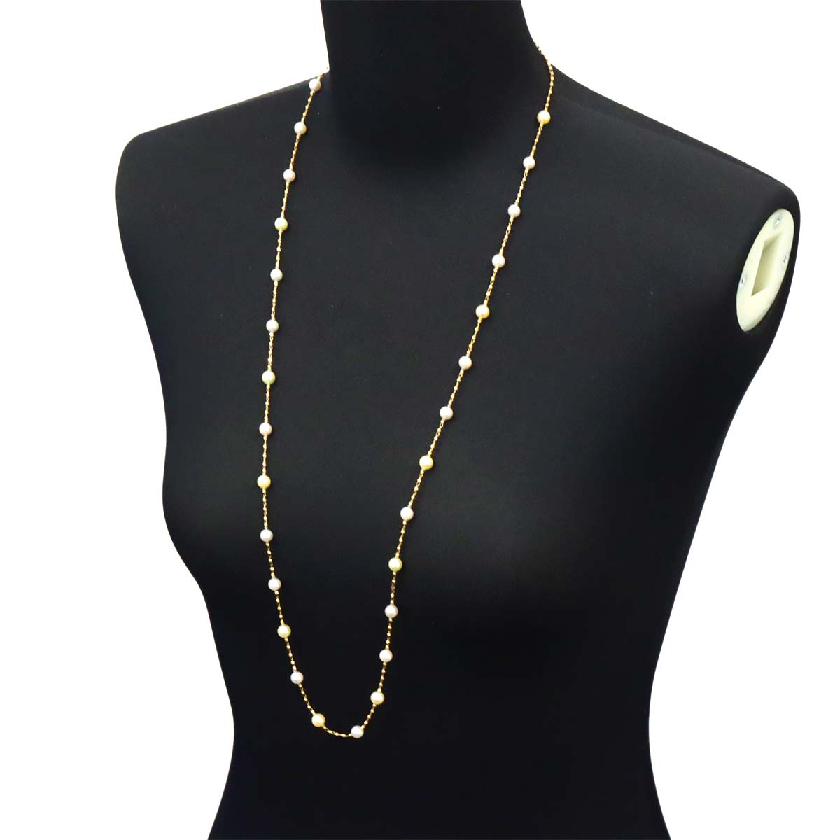 Akoya Pearl 6.4-5.8mm Necklace 18K YG 750