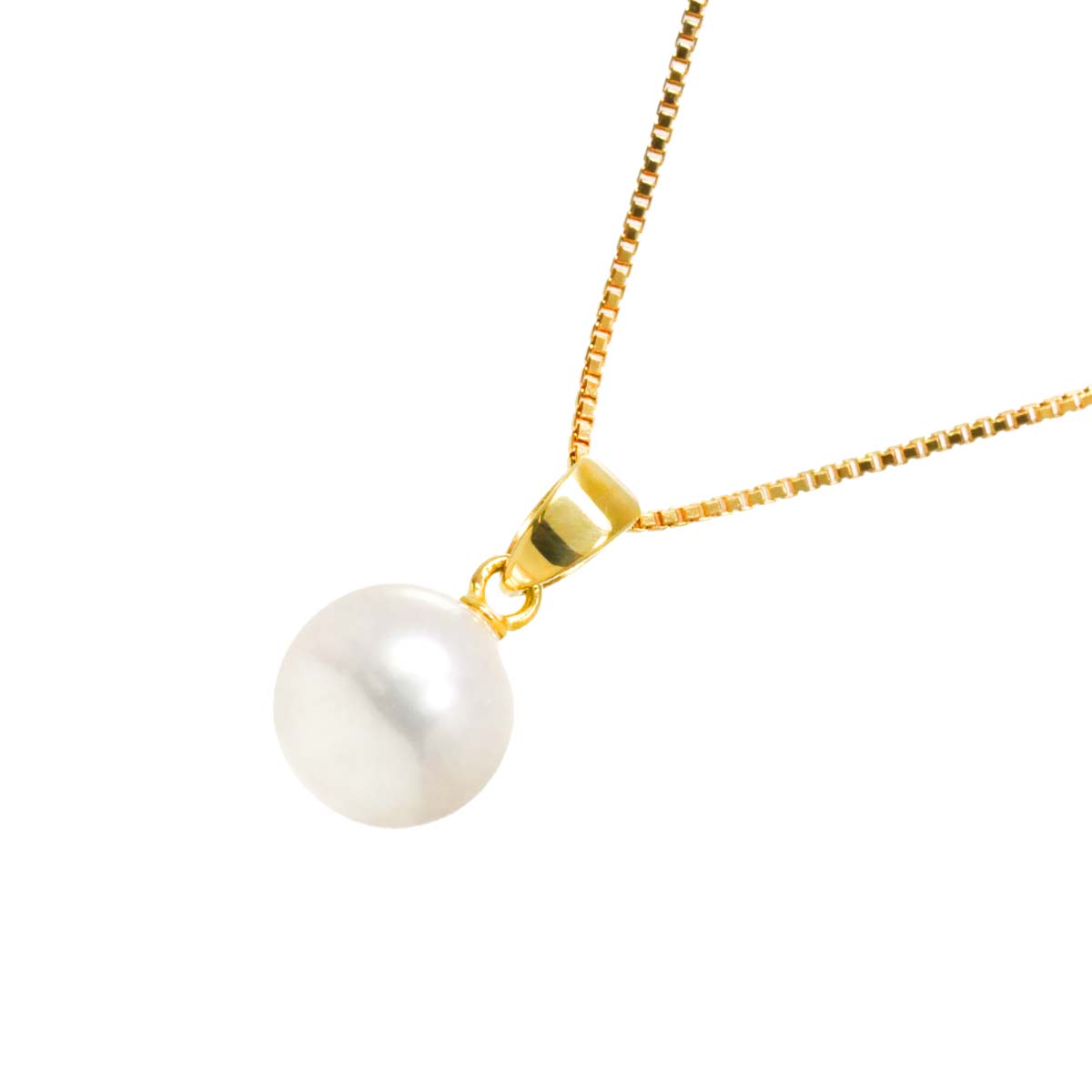Akoya Pearl 7.7mm Necklace 18K YG 750
