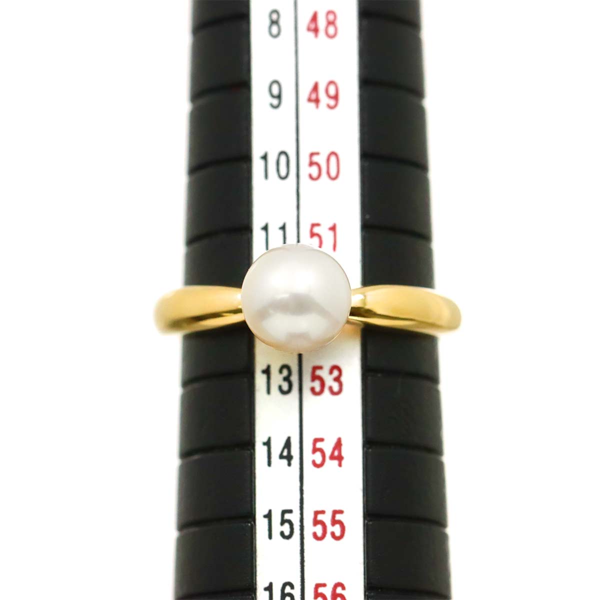 Akoya Pearl 6.8mm Ring 18K YG 750 Size6(US)